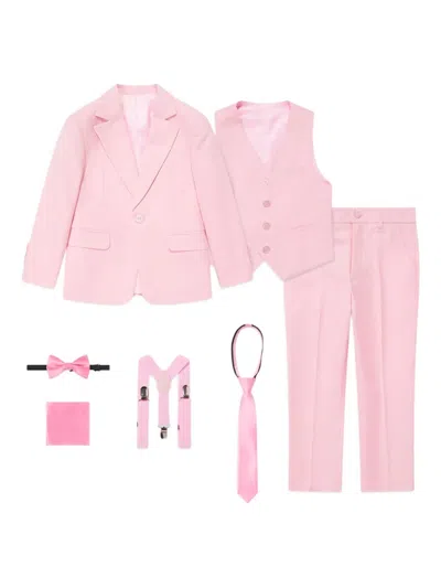 Suitlab Kids' Three-pieces Suit In Pink