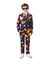 Suitmeister Big Boys Fireworks Button Closure Suit Set In Black