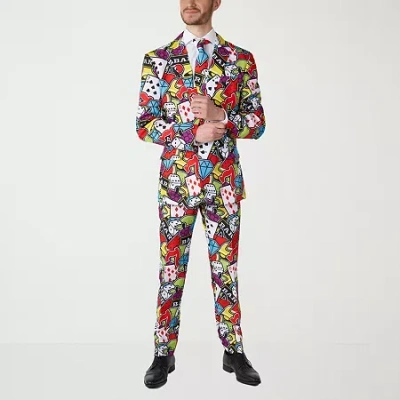 Suitmeister Casino Mens 3-pc. Suit Set In Multi