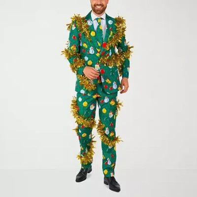 Suitmeister Christmas Mens 3-pc. Suit Set In Green
