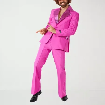 Suitmeister Disco Mens 3-pc. Suit Set In Pink