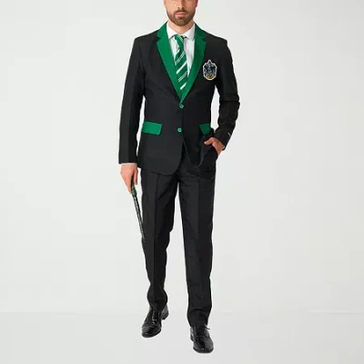 Suitmeister Harry Potter Slytherin Mens 3-pc. Suit Set In Black