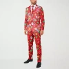 Suitmeister Light Up Christmas Mens 3-pc. Suit Set In Red