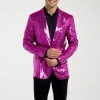 Suitmeister Sequins Mens Slim Fit Blazer In Pink