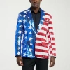 Suitmeister Usa Sequin Mens Slim Fit Blazer In Multi