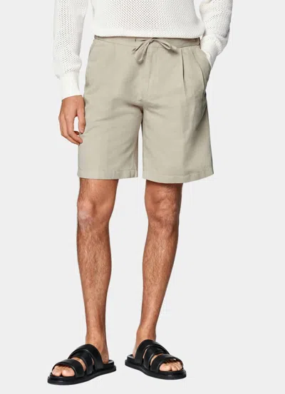 Suitsupply Aveiro Straight Leg Shorts In Light Brown In Neutral