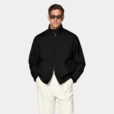 Suitsupply Black Bomber Jacket