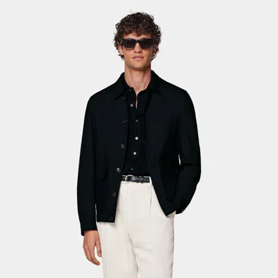 Suitsupply Black Bomber Jacket