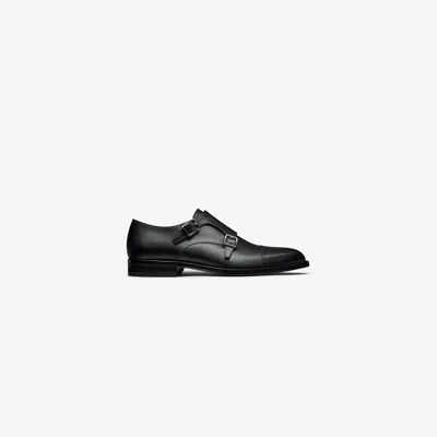 Suitsupply Black Double Monk Strap