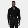 Suitsupply Black Long Sleeve Polo In Black