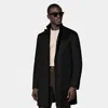 Suitsupply Black Overcoat