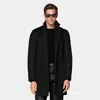 Suitsupply Black Overcoat In Black