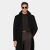 Suitsupply Black Overcoat