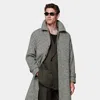 Suitsupply Black Relaxed Raglan Overcoat In Black