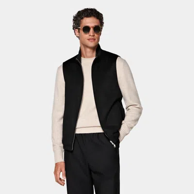 Suitsupply Schwarze Wendeweste In Black
