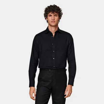 Suitsupply Black Slim Fit Shirt
