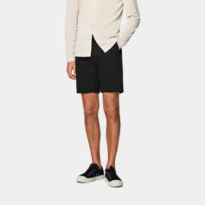Suitsupply Black Slim Leg Shorts