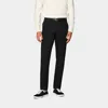 Suitsupply Black Slim Leg Straight Tuxedo Pants