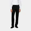 Suitsupply Black Straight Leg Tuxedo Trousers In Black