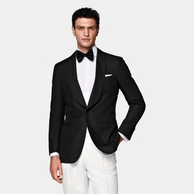 Suitsupply Black Tailored Fit Havana Dinner Jacket