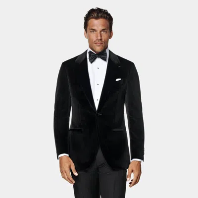 Suitsupply Black Tailored Fit Havana Dinner Jacket