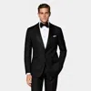 Suitsupply Black Tailored Fit Milano Dinner Jacket In Black