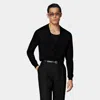 Suitsupply Black V-neck Cardigan In Black