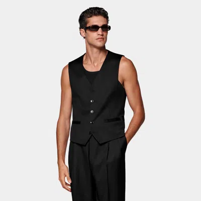 Suitsupply Black Waistcoat