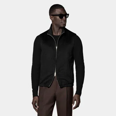 Suitsupply Black Zip Vest