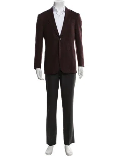 Pre-owned Suitsupply Blazer In Burgundy