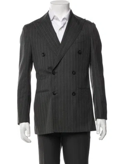 Pre-owned Suitsupply Blazer Striped Two-piece Blazer In Gray