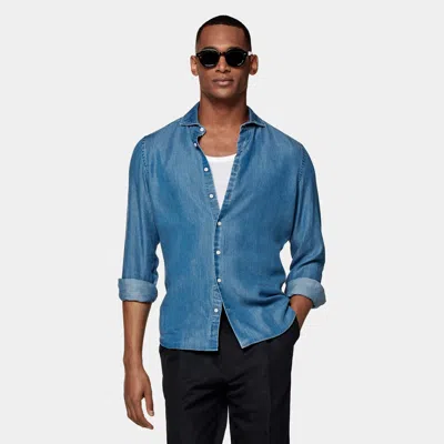 Suitsupply Blue Slim Fit Shirt