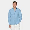 Suitsupply Light Blue Tailored Fit Shirt