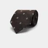 Suitsupply Brown Flower Tie