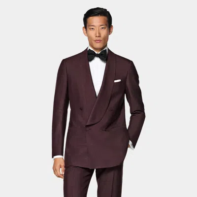 Suitsupply Burgundy Tailored Fit Milano Tuxedo