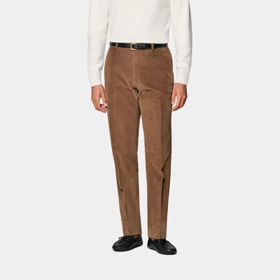 Suitsupply Mid Brown Straight Leg Pants