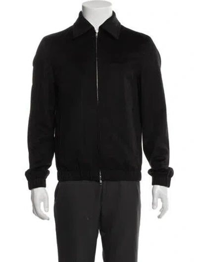 Pre-owned Suitsupply Cashmere Bomber Jacket In Black