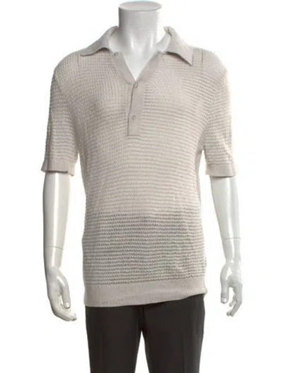Pre-owned Suitsupply Collar Short Sleeve Polo Shirt In Neutrals