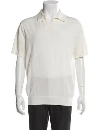 Pre-owned Suitsupply Collar Short Sleeve Polo Shirt W/ Tags In Neutral
