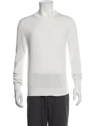 Pre-owned Suitsupply Crew Neck Long Sleeve Polo Sweater In Neutral