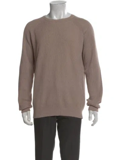 Pre-owned Suitsupply Crew Neck Long Sleeve Pullover In Neutral