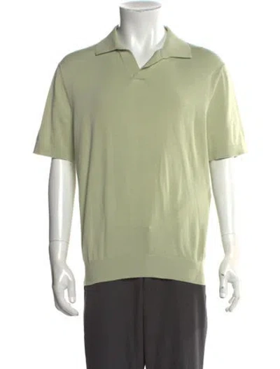 Pre-owned Suitsupply Crew Neck Short Sleeve Polo Shirt In Green
