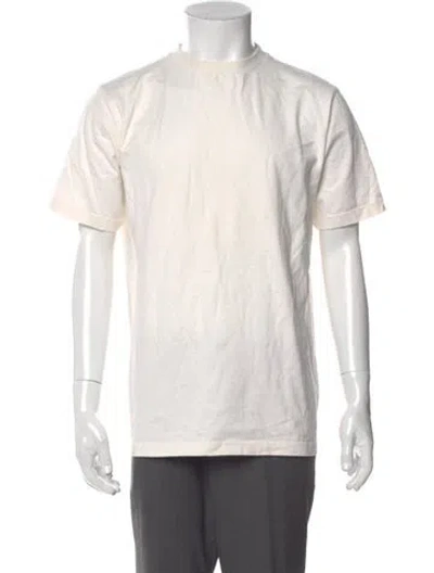 Pre-owned Suitsupply Crew Neck Short Sleeve T-shirt In Neutral