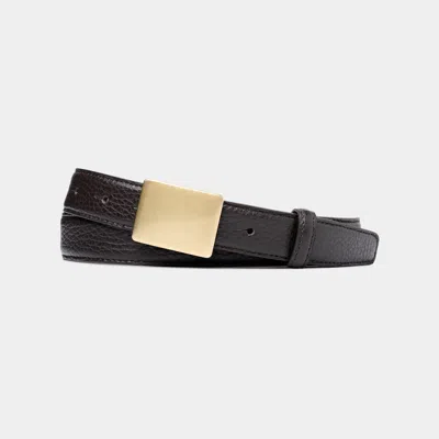 Suitsupply Dark Brown Belt In Black