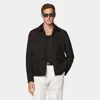 Suitsupply Dark Brown Bomber Jacket