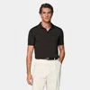 Suitsupply Dark Brown Buttonless Polo