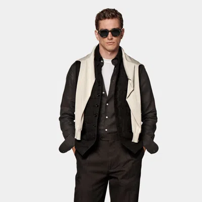 Suitsupply Dark Brown Down Vest