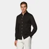 SUITSUPPLY SUITSUPPLY DARK BROWN EXTRA SLIM FIT SHIRT