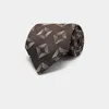 Suitsupply Dark Brown Graphic Tie In Brown