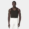 Suitsupply Dark Brown Knitted Tank Top